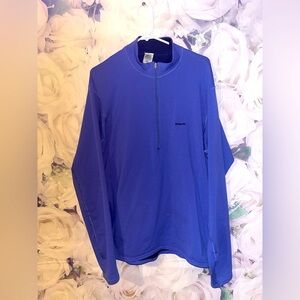 Vintage Patagonia 90s Spandex Fleece Half Zip Made In USA Purple Mens Size XL